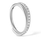 Tytanowy Clicker przeplatany z cyrkoniami.