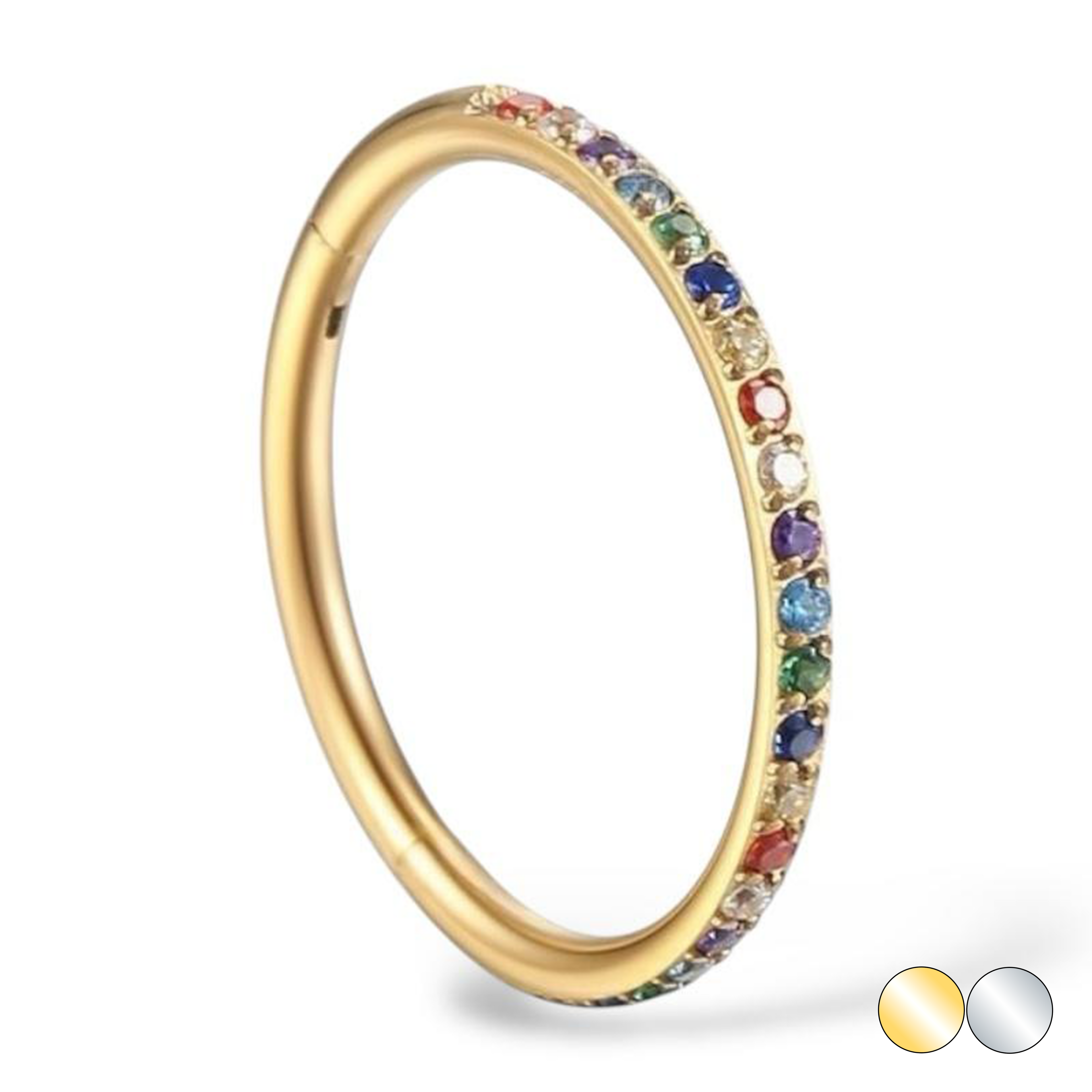 Clicker wysadzanymi kolorowymi kryształkami