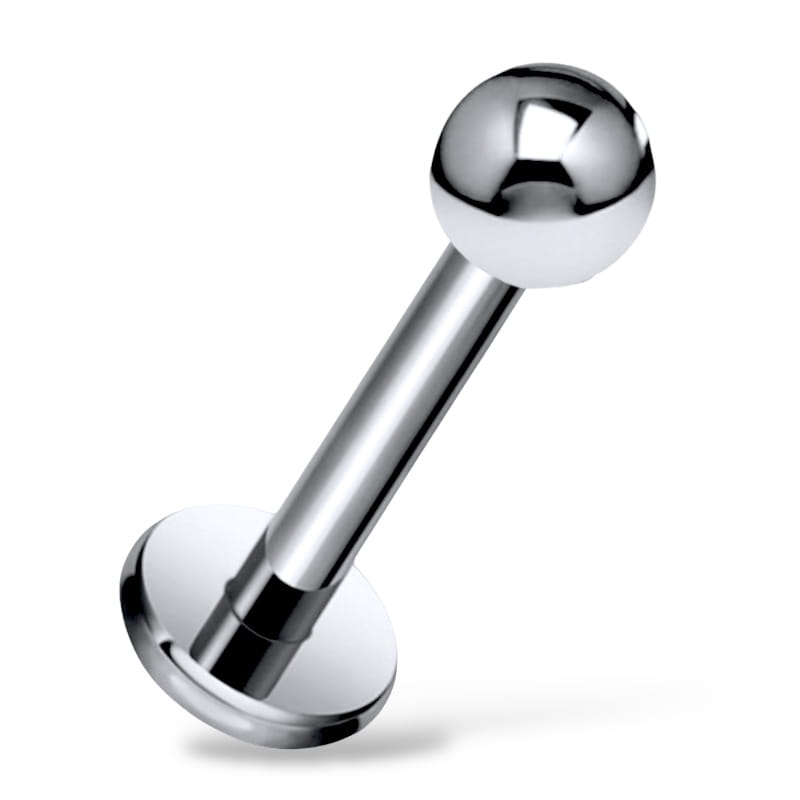 Tytanowy Labret z kulką.